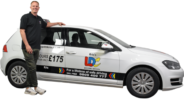 Kris Armitt's driving school car